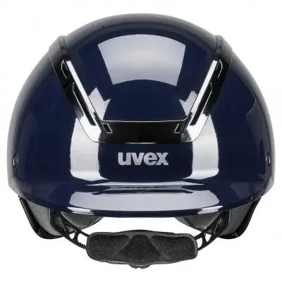 Uvex Ridhjälm Exxeed Shiny chrome - Navy