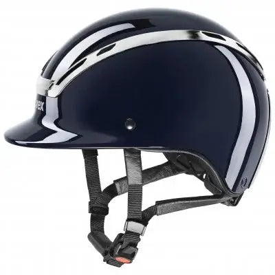 Uvex Ridhjälm Exxeed Shiny chrome - Navy