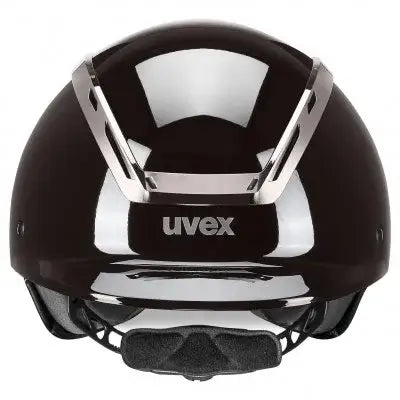 Uvex Ridhjälm Exxeed Shiny chrome - Mocca