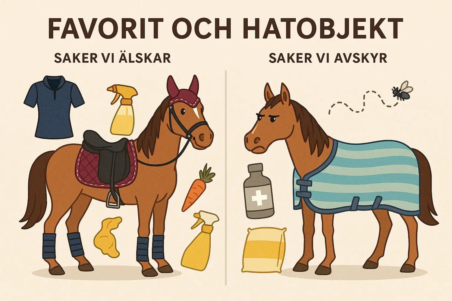 Favorit och hatobjekt – shopping för hästägare