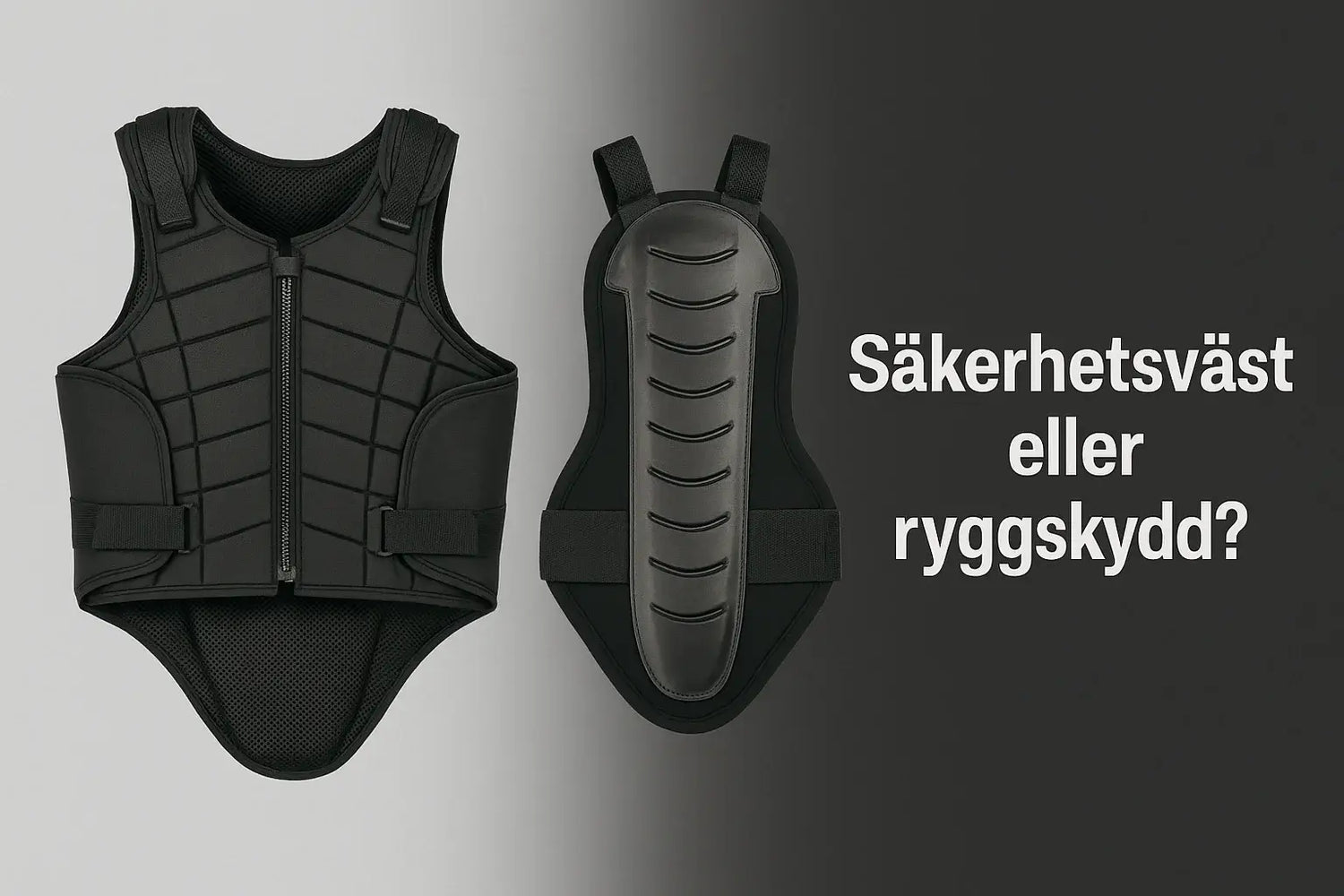 Säkerhetsväst eller ryggskydd – så väljer du rätt