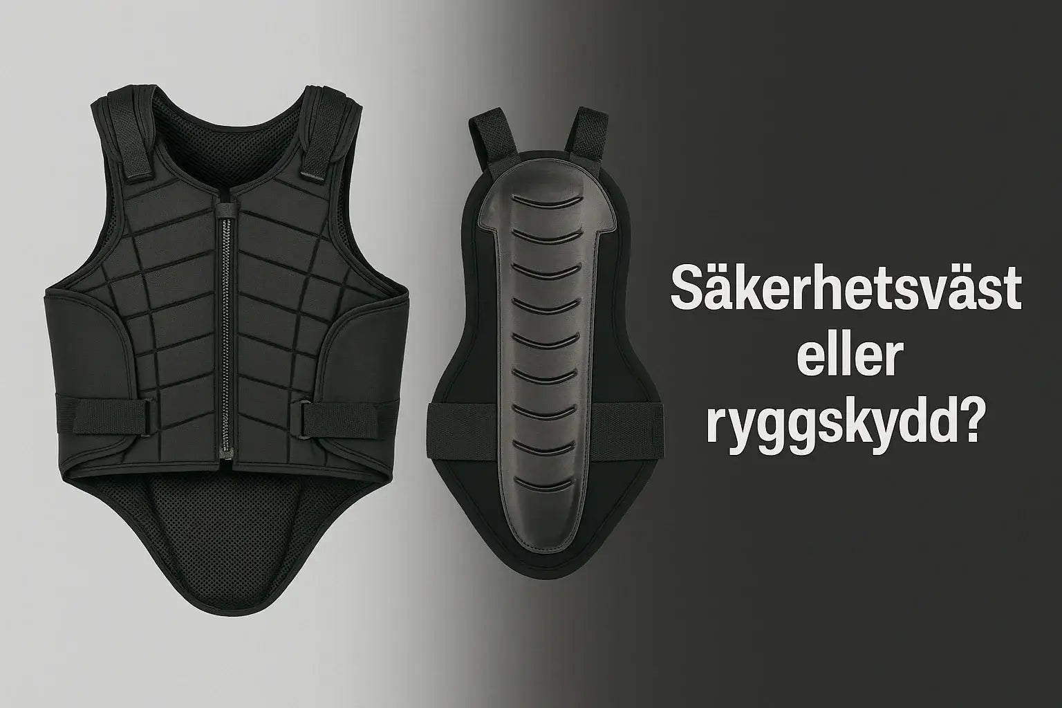 Säkerhetsväst eller ryggskydd – så väljer du rätt