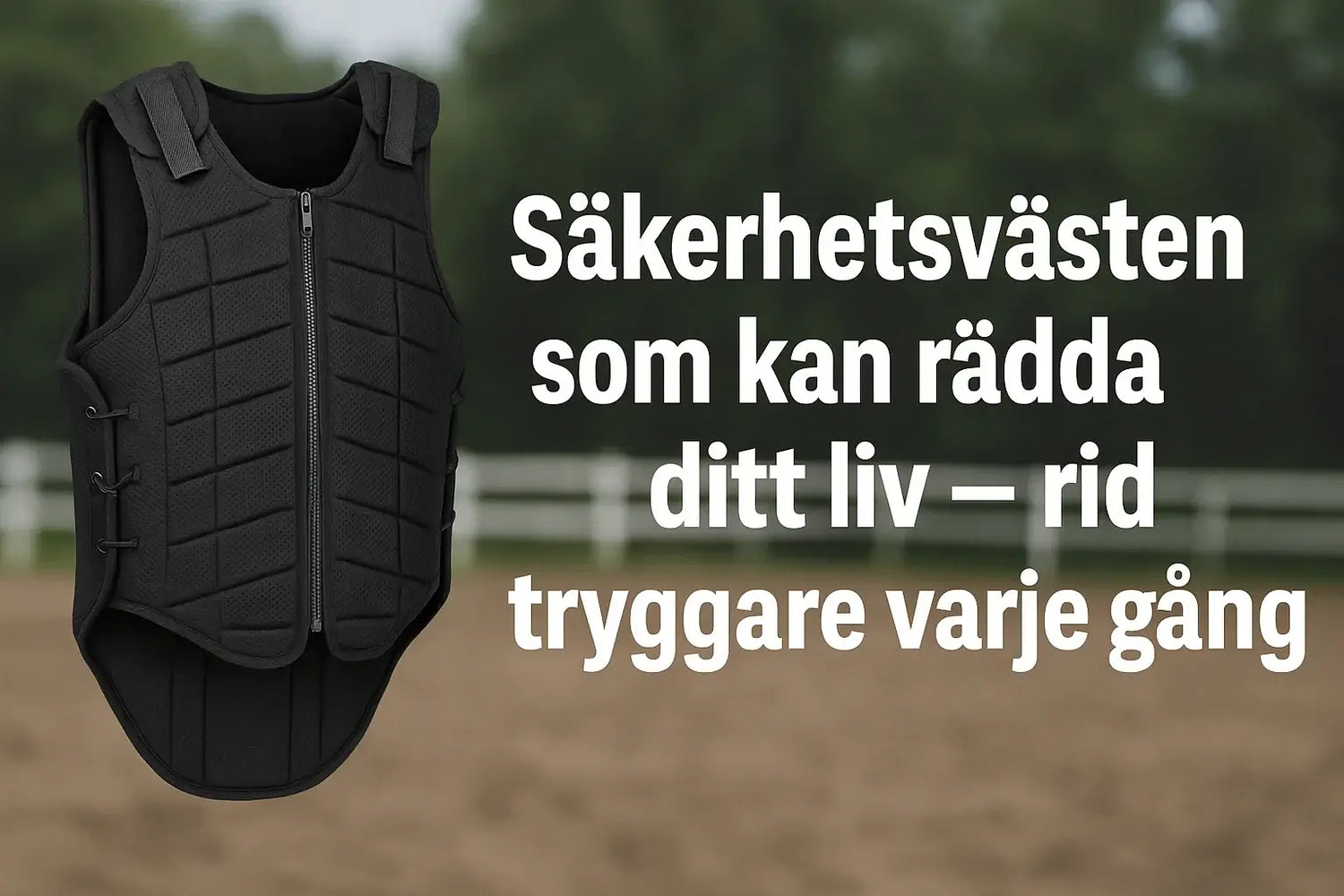 Säkerhetsvästen kan rädda ditt liv - rid tryggare varje gång