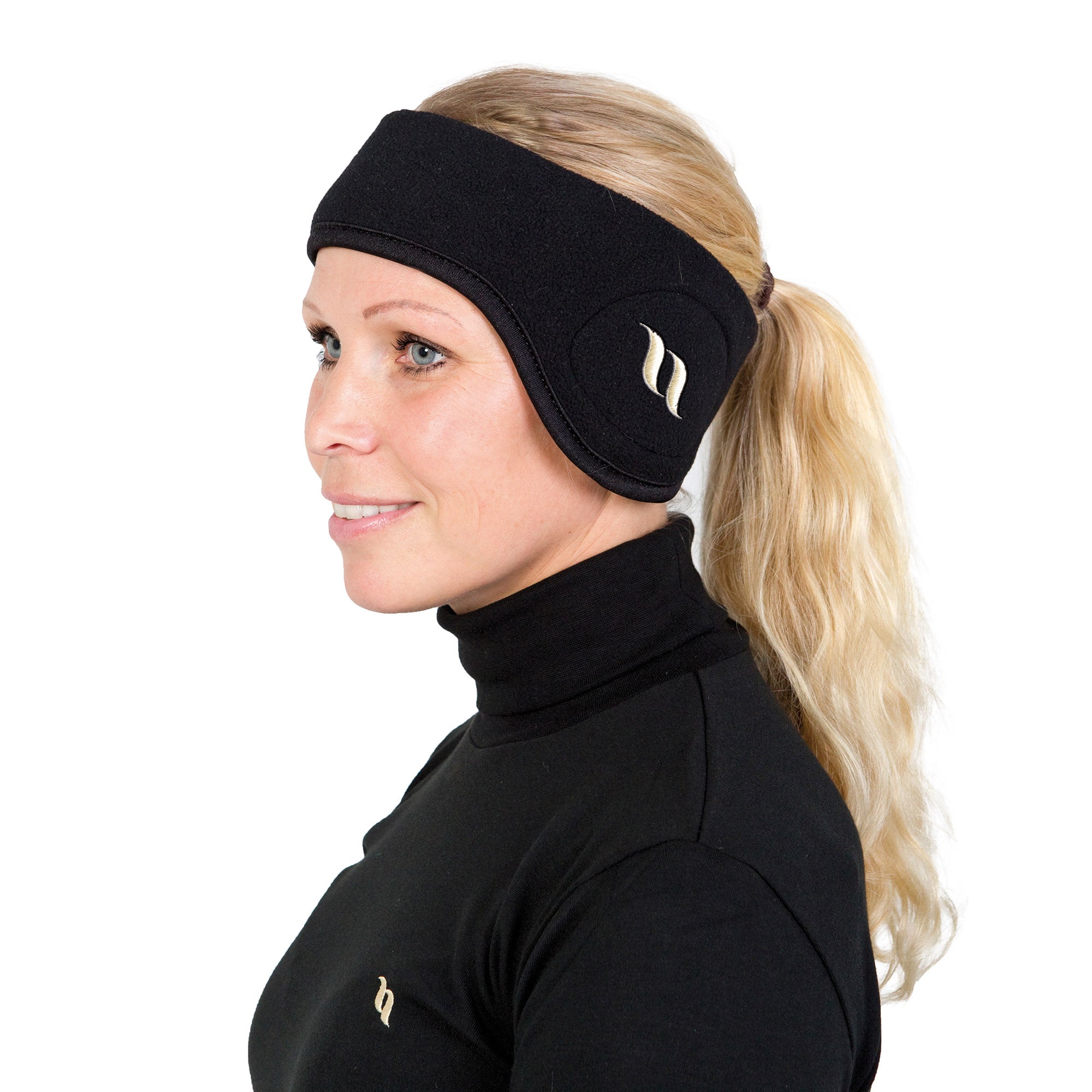 Back on Track Pannband Fleece – Svart