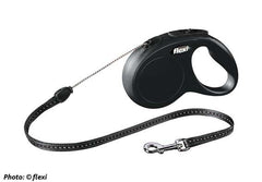 Flexi New CLASSIC S: 5 m rep - Svart