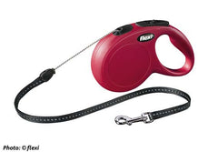 Flexi New CLASSIC LONG S: 8 m rep - Röd
