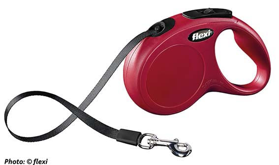 Flexi New CLASSIC S: 5 m band - Röd