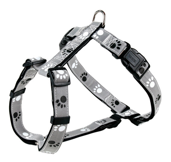 Trixie Silver Reflect H-sele cm/25 mm - svart/silver