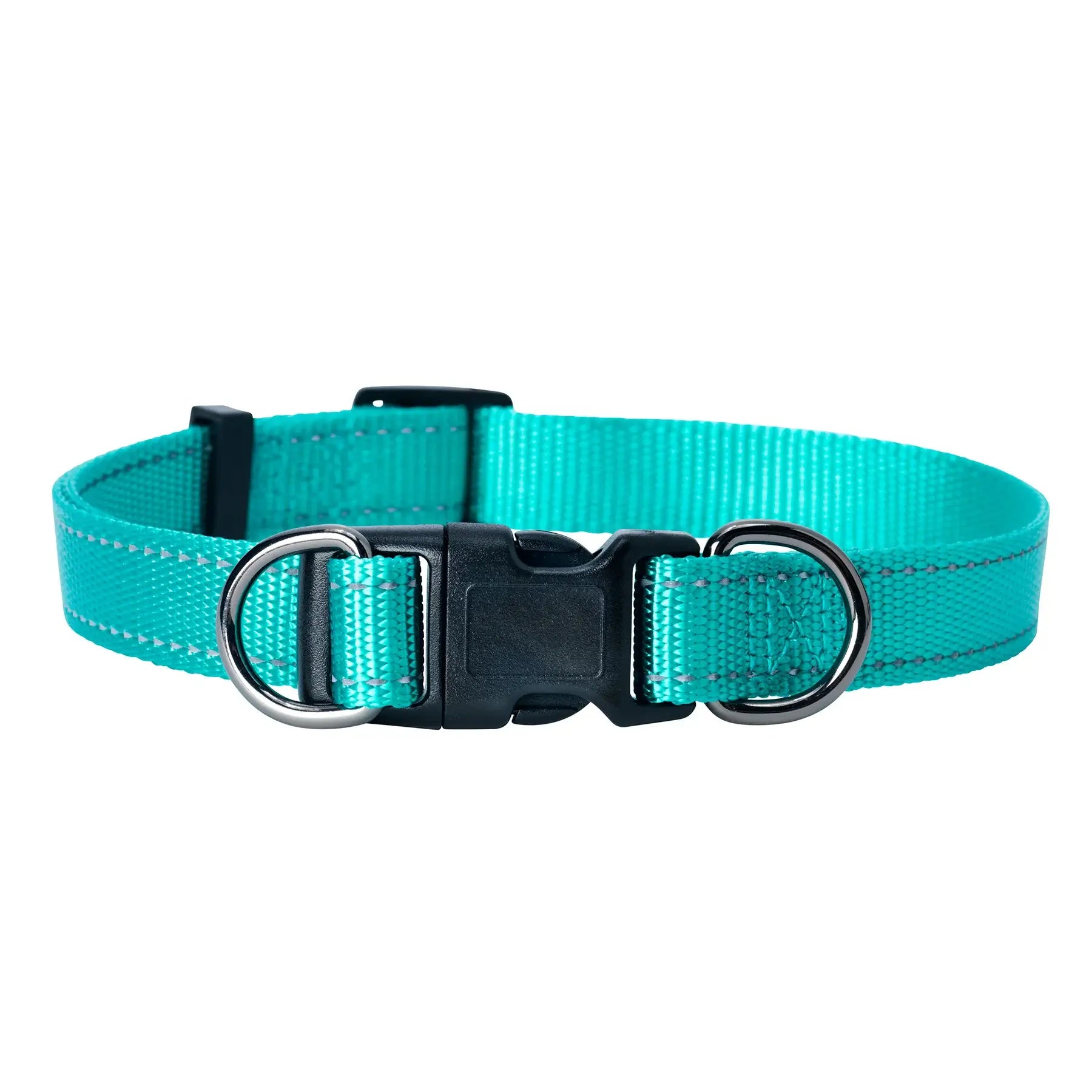 Dogman Iris Ställbart Hundhalsband - Turkos