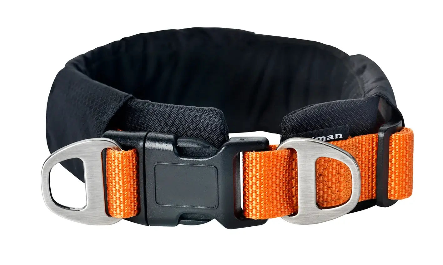 Dogman Ei Fodrat Hundhalsband Ställbart - Orange