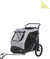 Trixie Cykelvagn Hund - Grå (L)