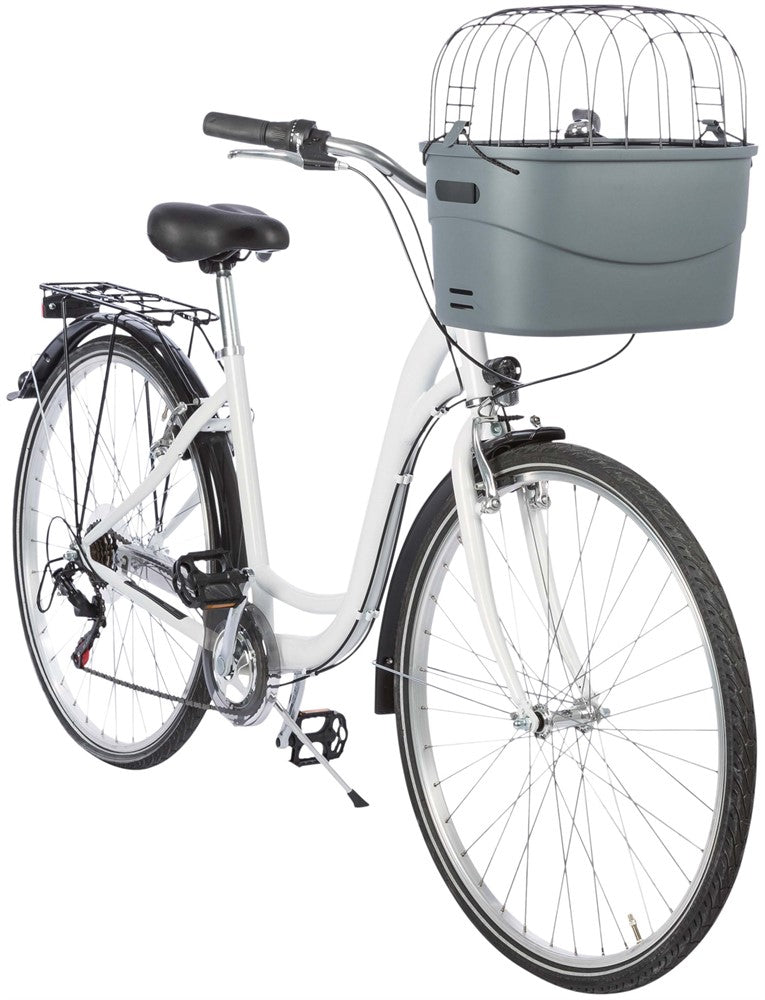 Trixie Cykelkorg för Hund i Plast - Grå
