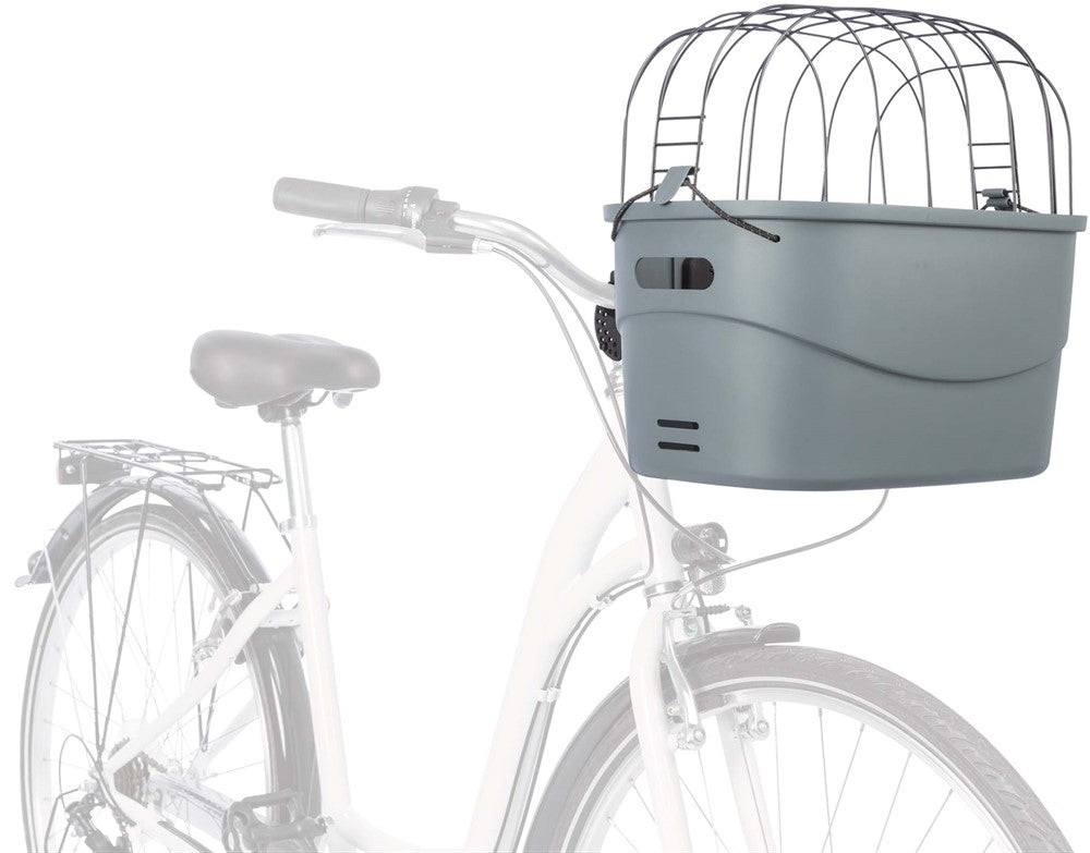 Trixie Cykelkorg för Hund i Plast - Grå