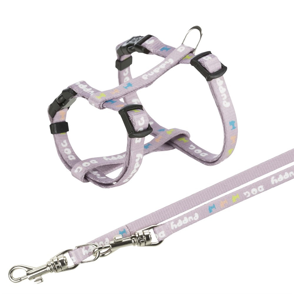 Trixie Valpsele med koppel (M-L) 27-45cm - Ljuslila