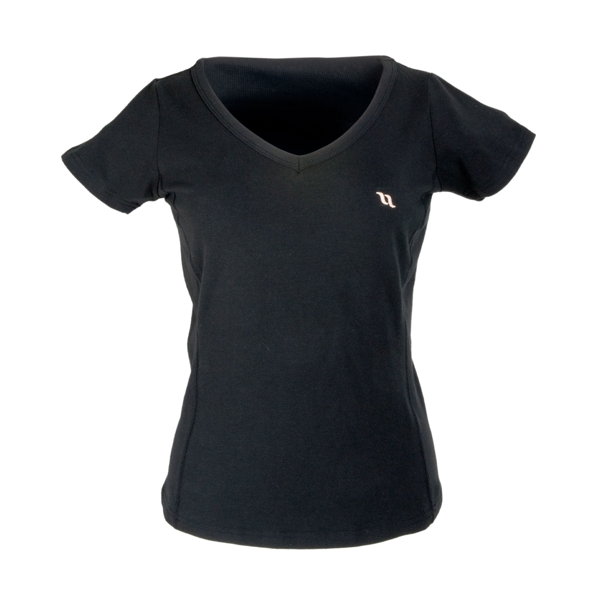 Back on Track T-shirt V-ringad – Svart