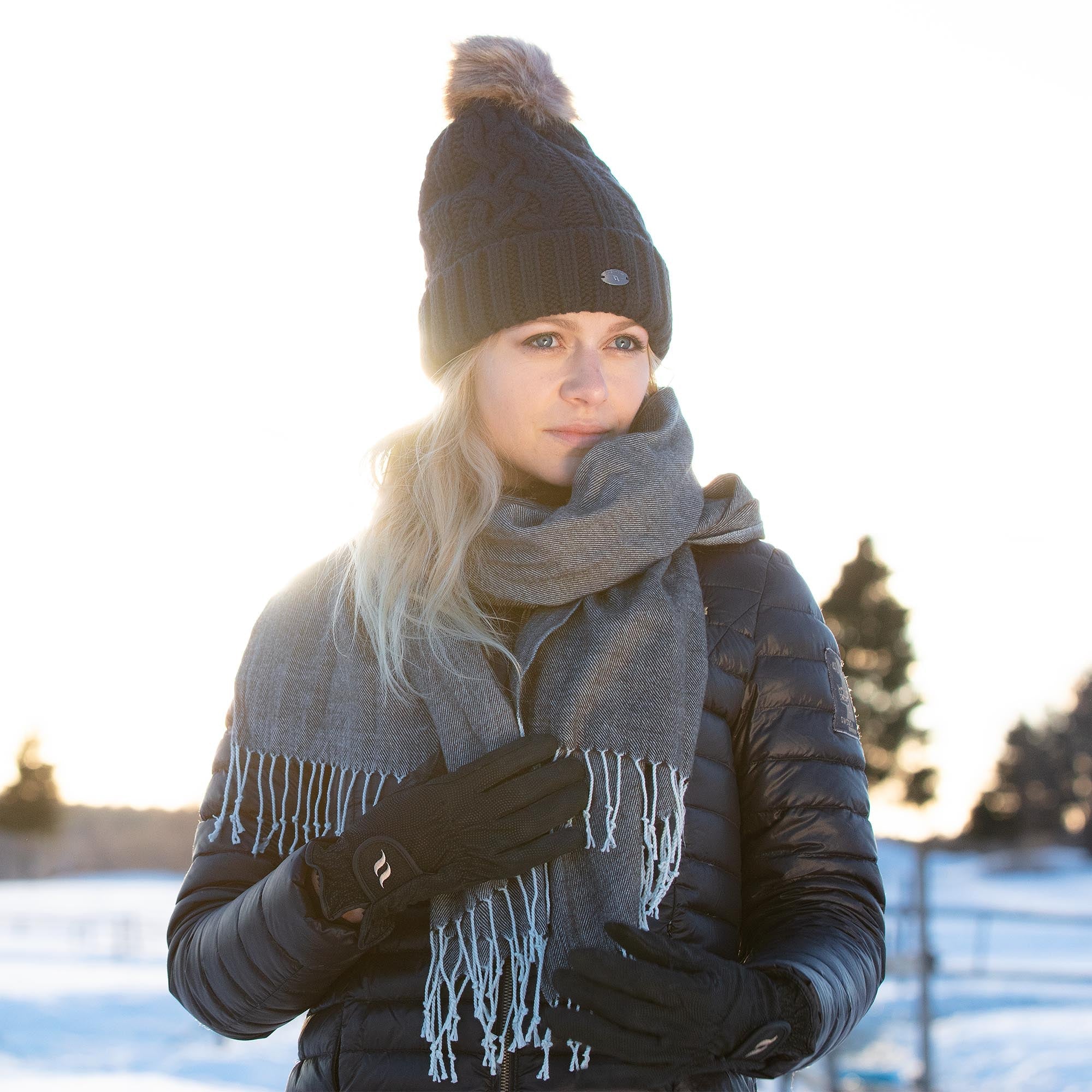 Back on Track Scarf – Blå