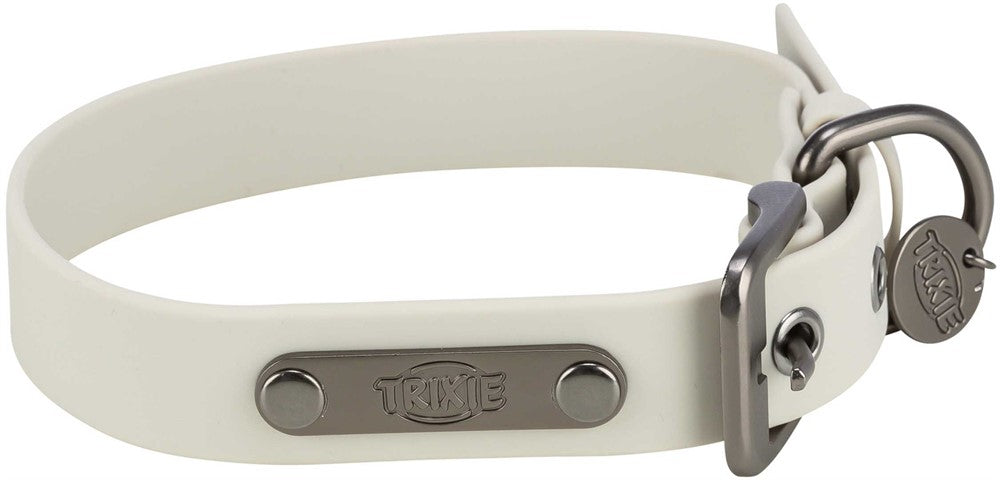 Trixie CityStyle halsband PVC - Ljusgrå
