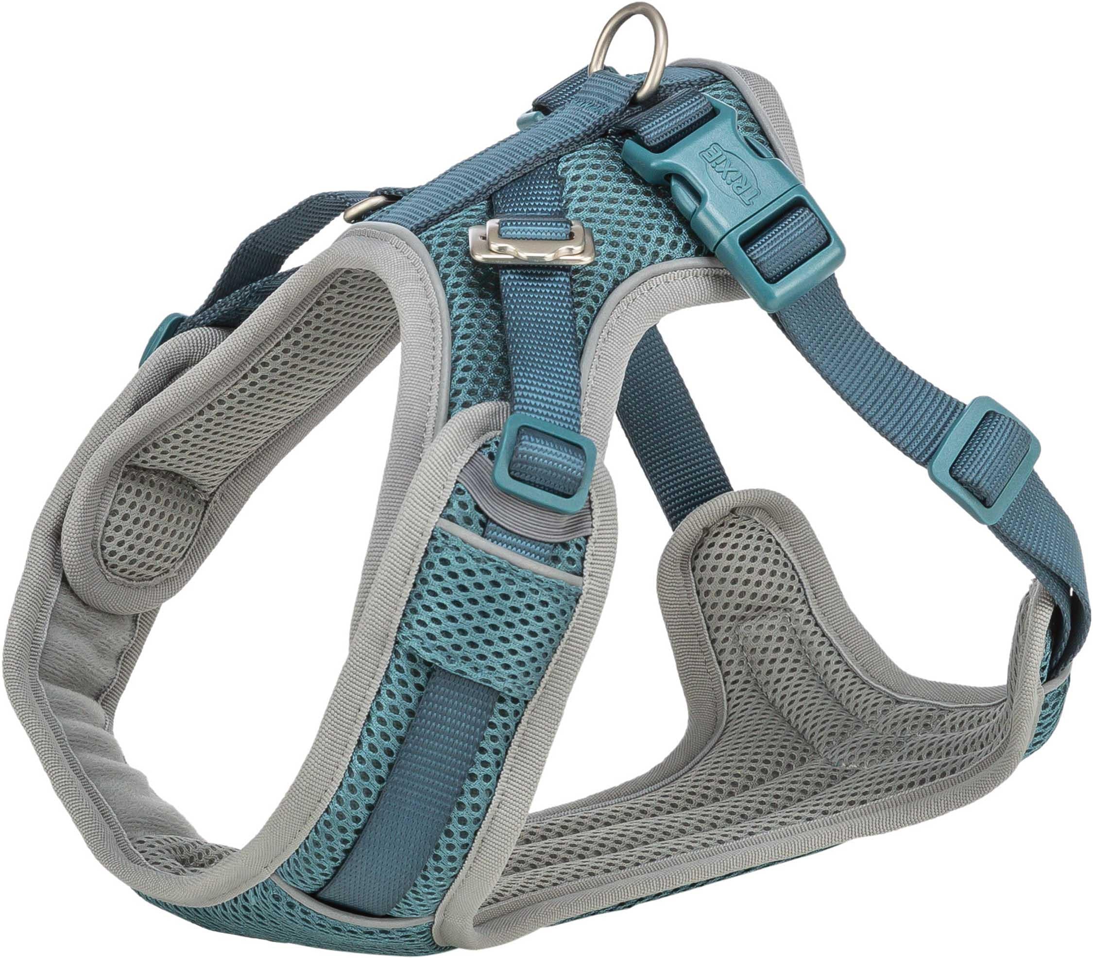 Trixie Premium FlexMesh sele bred - Petrol