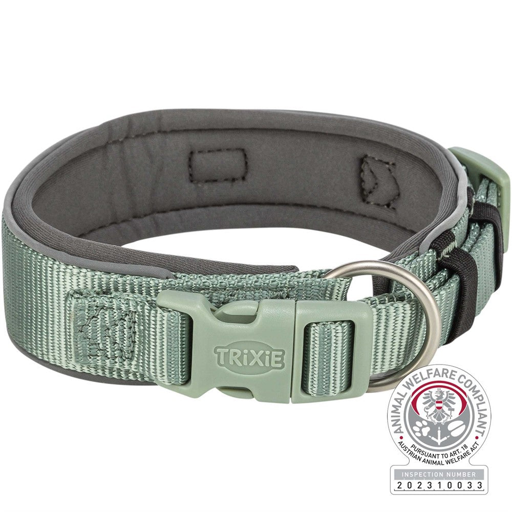 Trixie Premium halsband X-bred - Sage/grafit