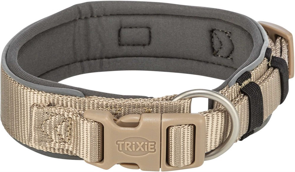 Trixie Premium halsband X-bred - Sand/grafit