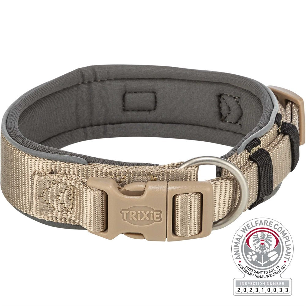 Trixie Premium halsband X-bred - Sand/grafit
