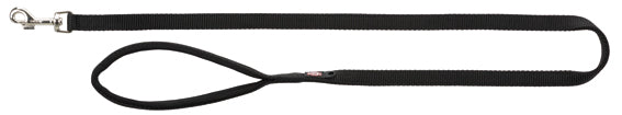 Trixie Premium koppel M/L: 1.00 m/20 mm - Svart