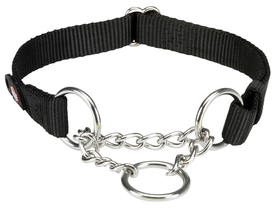 Trixie Premium halvstryp M-L: 35-50 cm/20 mm - Svart