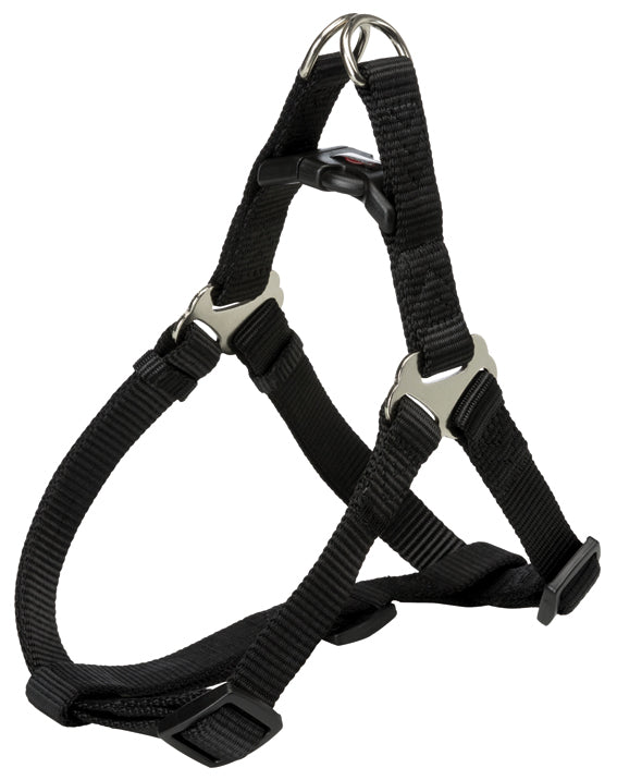 Trixie Premium One Touch sele M: 50-65 cm/20 mm - Svart