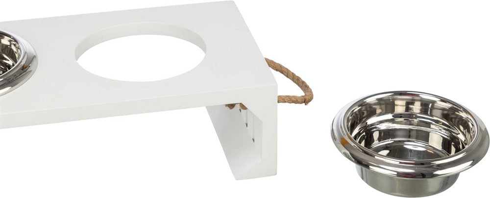 Trixie Be Nordic Matbar MDF/rostfritt - Vit