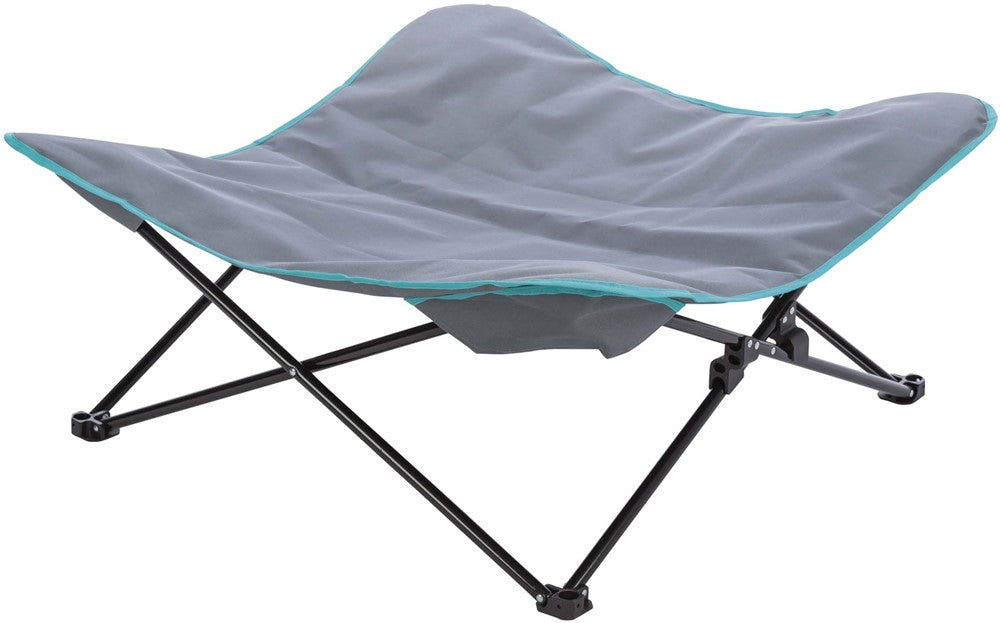 Trixie Campingsäng för hund 88×32×88 cm - Mörkgrå/petrol