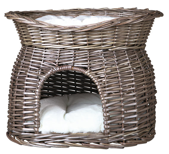 Trixie Pilgrotta med toppbädd 54×43×37 cm - Grå