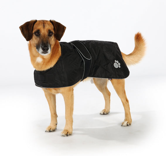Trixie Orléans Hundtäcke Reflex/Fleece - Svart