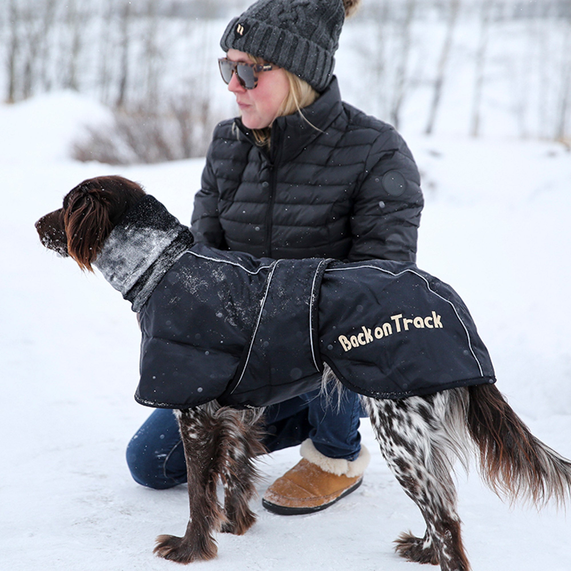 Back on Track Hundtäcke Whippet – Svart
