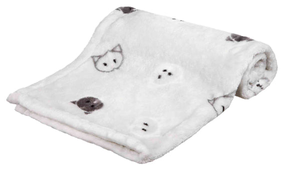 Trixie Mimi filt i soft plysch 70×50 cm - Grå