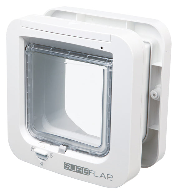 SureFlap kattdörr m microchip ID 21×21 cm - Vit