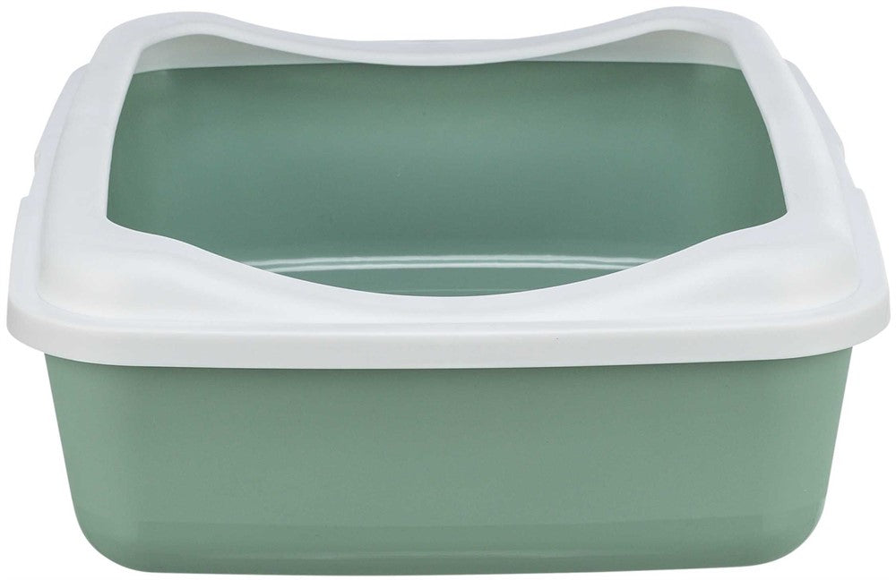 Trixie Kattlåda Classic m kant Sage/vit - 37×15×48 cm