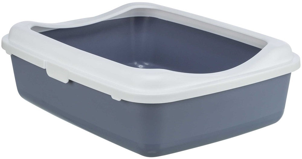 Trixie Kattlåda Classic m kant Lila/vit - 37×15×48 cm