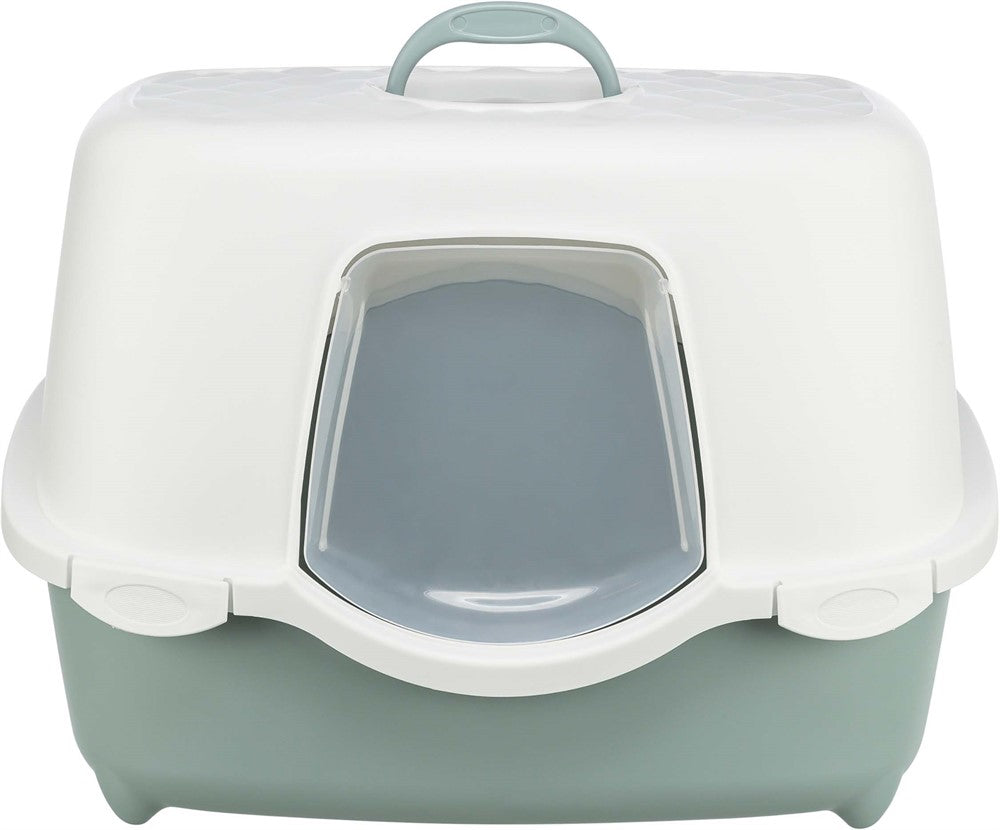 Trixie Kattlåda Davio med huv Grön/vit - 56×39×39 cm