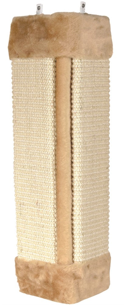 Trixie Klösbräda hörn i sisal/plysch 32x60 cm - Beige