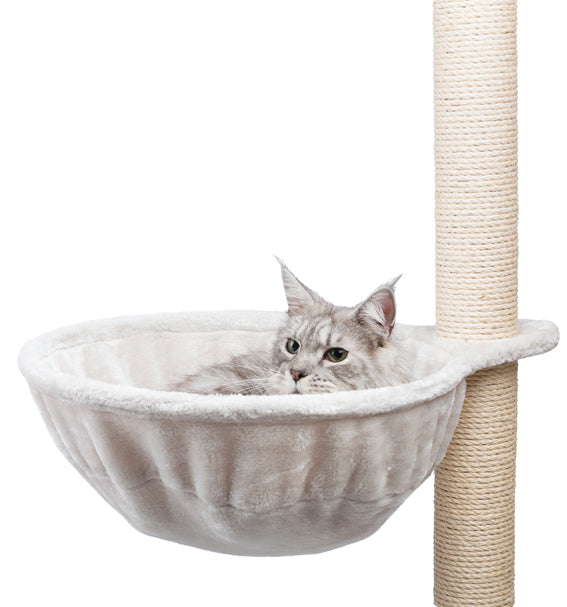 Trixie Hammock t klös XXL m metallram (ø 45 cm, upp till 9kg) -  Ljusgrå