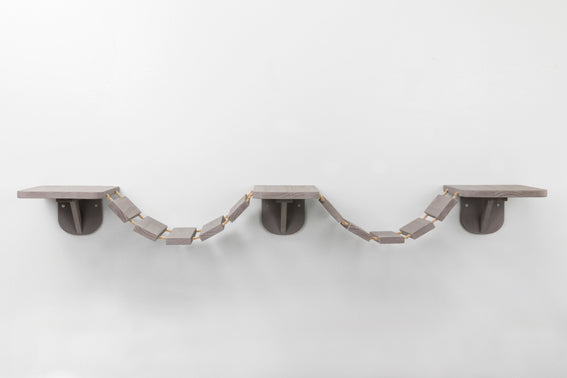 Trixie Klättervägg väggmonterad 150x30 cm - Taupe