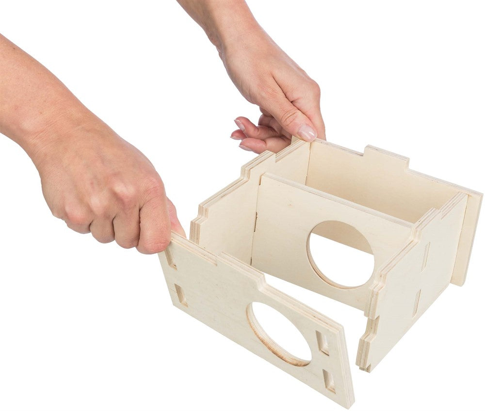 Trixie Gnagarhus "plug-in" med 2 rum - 25×12×25 cm