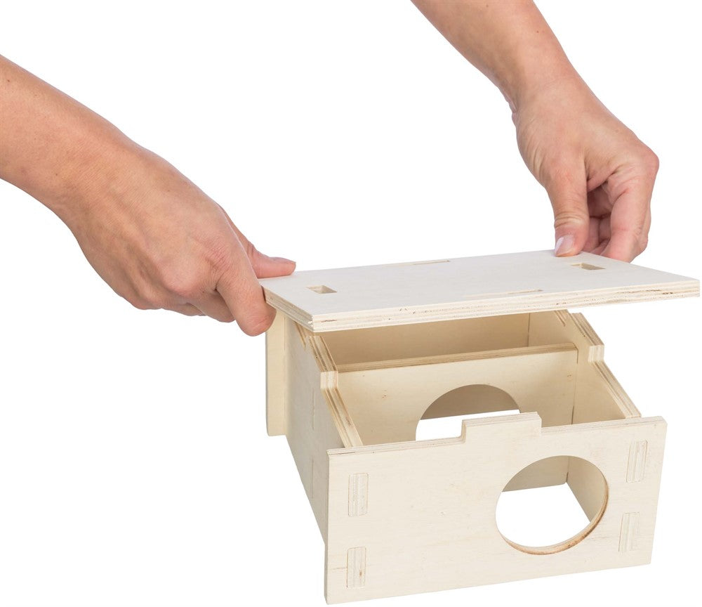 Trixie Gnagarhus "plug-in" med 2 rum - 25×12×25 cm