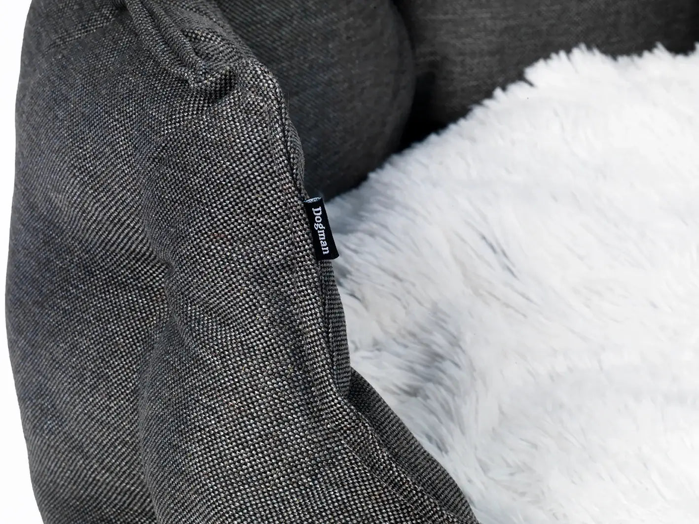 Dogman Classy Memory Foam Oval Hundbädd - Grå