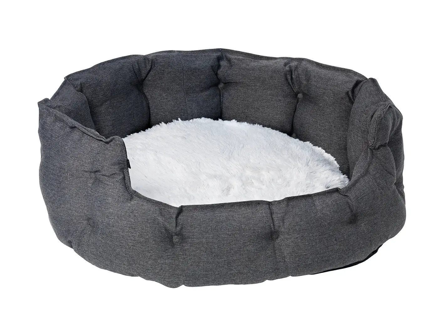 Dogman Classy Memory Foam Oval Hundbädd - Grå