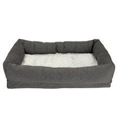 Dogman Classy Memory Foam Rektangulär Hundbädd - Grå