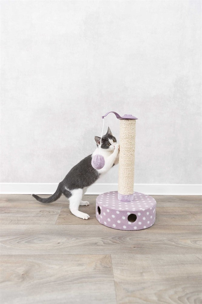 Trixie Junior klösmöbel fleece ø 26×47 cm - Ljuslila