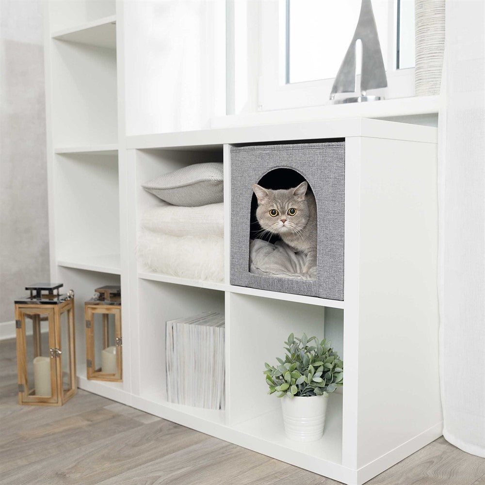 Trixie Kattgrotta Ella för IKEA hylla 33x33x37 cm - Grå