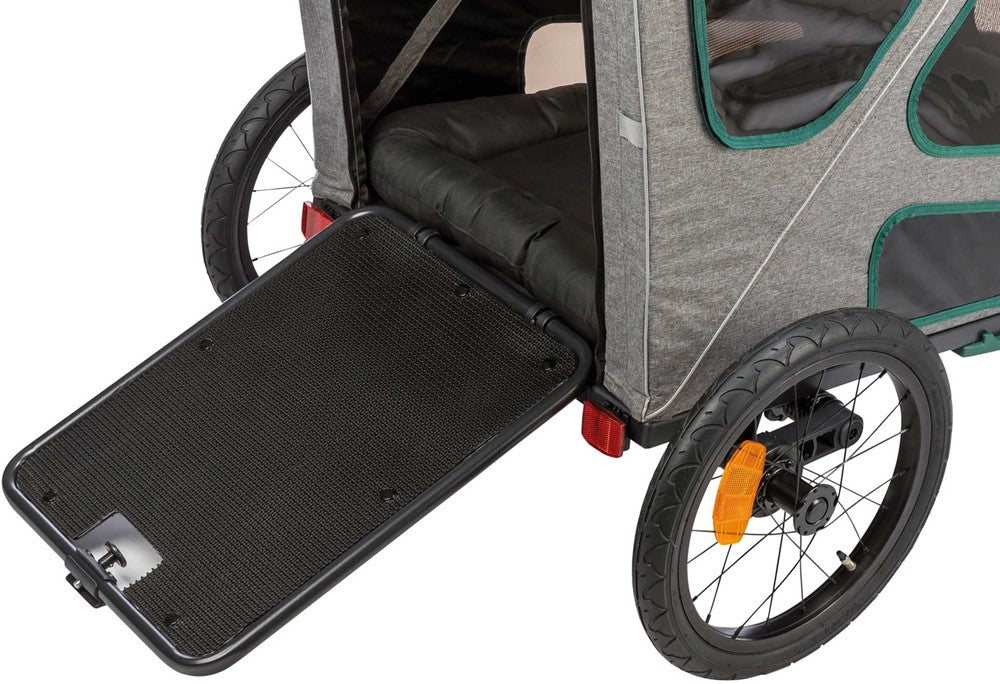 Trixie Cykelvagn M: 71×95×85/138 cm - Grå/sage
