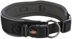 Trixie Premium halsband X-bred - Svart/grafit